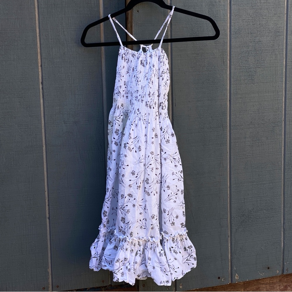 Floral White Dress